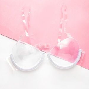 Adjustable straps clear bra